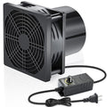 Wathai 120mm x 38mm 12V 4 Inch Small Exhaust Fan with 110V 120V Speed Control for Fume Extractor Soldering, 3D Laser, Paint Booth Cooling by Wathai