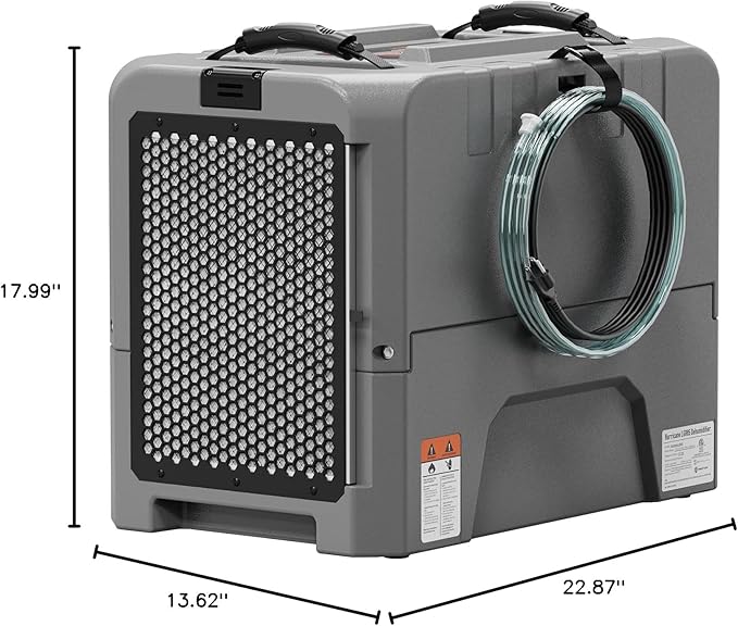 Abestorm LGR Commercial Dehumidifier, 180 PPD Crawl Space Dehumidifier with Pump, Drain Hose, Auto Defrosting Dehumidifiers for Crawl Space, Large Space, Basement, Industrial Use - Image 8