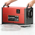 110 Pints Commercial Dehumidifier with Drain Hose, Crawl Space Dehumidifier for Water Damage Restoration, Flood Repair, Crawlspace and Basement, Red by APTOOK