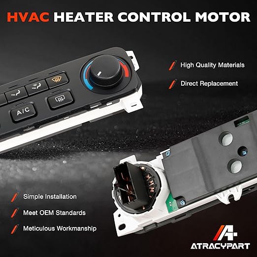 Climate Control Module A/C Heater Air Conditioning Panel Compatible with 2001-2002 Honda Accord Replace# 79600-S84-A21ZA - Image 3