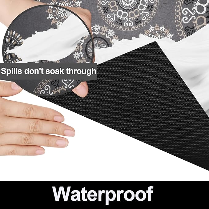 AiBOB Waterproof Under Sink Mat, Absorbent Quick Dry Sink Liners Protect Cabinets, Durable Shelf Liners, Slip Resistant and Non-Adhesive, 24X36, Multi - Image 2