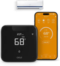 Breez Max | ENERGY STAR CERTIFIED Smart AC Controller | WiFi Thermostat for Mini-Split, Window, Portable ACs/Heat Pumps | AI-Based Tech | Free App, No Subscriptions | Alexa, Google, IFTTT etc. (Black) by CieloBreez