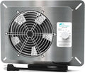 Stainless Steel Crawl Space Vent Fan - 570 CFM Air Out Ventilation Fan with Humidistat Dehumidistat, IP55 Exhaust Fan with Metal Fan Cage for Crawlspace Foundation Basements Garage Attic by Sunkonny