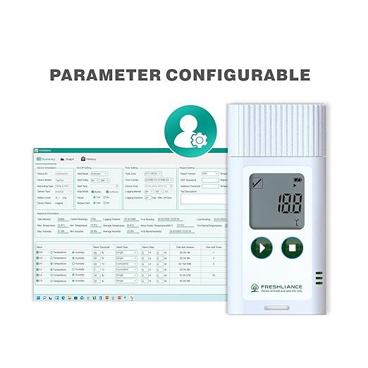 Freshliance USB Temperature Humidity Data Logger, Reuseable Temperature Humidity Recorder with PDF or CSV Report, Digital Refrigerator Thermometer Hygrometer for 35000 Points High Accuracy, TagPlus-TH - Image 2