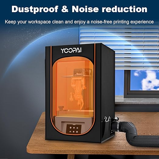 Multifunctional Resin 3D Printer Enclosure with Ventilation Filter, High Quality 3D Printer Vented Enclosure Tent Cover Eliminate Odors Compatible with Anycubic Elegoo Series LCD Resin UV 3D Printer - Image 6