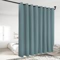 NICETOWN Lower Noise Room Divider Curtain Screen Partitions, Greyish Blue, 1 Panel, 84" Tall x 120" Wide, Blackout Sound Reducing Divider Room Curtain Panel for Doorway/Sliding Door/Patio by NICETOWN