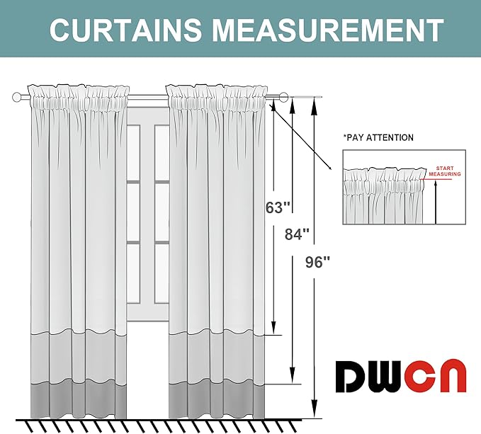 DWCN Insulated Blackout Curtains for Bedroom, Energy Saving Privacy Room Darkening Curtains for Living Room (W60 x L84 inch, Beige, Set of 2 Panels, Top of Rod Pocket) - Image 8