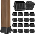24PCS Square Chair Leg Floor Protectors for Hardwood Floors, Thicken Rubber Chair Leg Cap Covers, Non Slip Furniture Leg Pads to Protect Wood Tile Floors from Scratches and Reduce Noise by Violibar