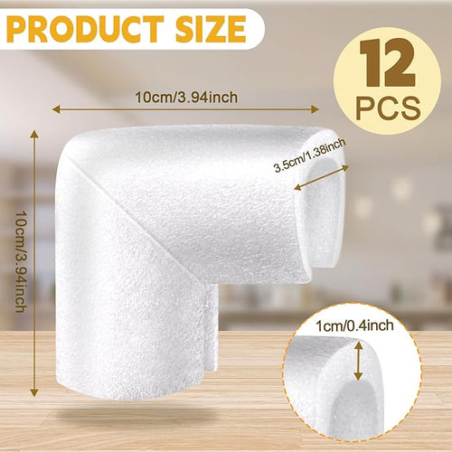 12 Pcs Foam Corner Protectors for Shipping, L-Shaped Edge Guards for TV Moving Box, Picture Frames, Mirrors, and Furniture, Must-Have Moving Supplies - Image 2