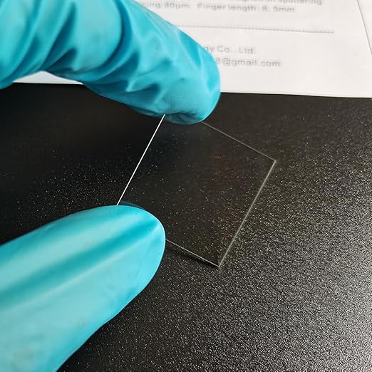 Qunguan ITO Coated Conductive Glass Substrate Slides quadrate superconducting Low Resistance ≤15 ohm/sq (24×24×1.1mm 100pcs) by ConductiveglassforLab