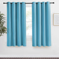 NICETOWN Teal Blue Blackout Curtain 68 inch Long, 55 inches Width, 1 Panel, Thermal Insulated Window Treatment with Grommet Room Darkening Thermal Insulated Panel for Bedroom/Living Room by NICETOWN