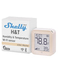 Shelly H&T Gen3 Mocha | Wi-Fi and Bluetooth Smart Temperature & Humidity Sensor with Remote App Control & Monitoring | Smart Scenes | Notification Alerts | LCD Display | Free Data Storage Export by Shelly