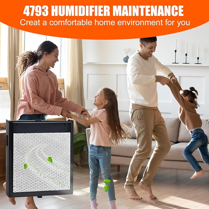 4793 Humidifier Maintenance Kit with Model No. 10 Water Panel Humidifier Filter for AprilAire Whole-House Humidifier Models 558 550 Replacement Filter - Image 5