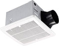 Tech Drive Bathroom fan 110 CFM, 1.5Sone No Attic access Needed Installation,Very Quiet Bath Ventilation and Exhaust Fan, Ceiling Mounted Fan,White Plastic Grille by TechDrive