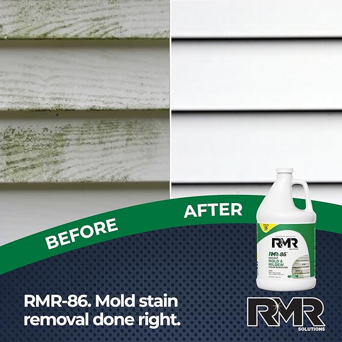RMR-86 Instant Mold and Mildew Stain Remover Spray - Scrub Free Formula, 4 Pack - 1 Gallon - Image 4