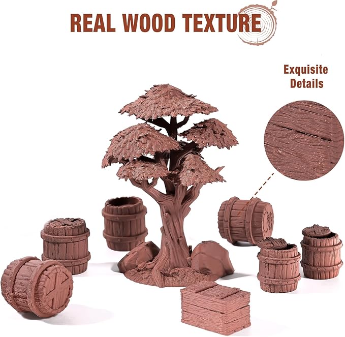 OVV3D Wood PLA Filament 1.75mm, Cherrywood Filament 3D Printer Filament, Add More Than 30% Real Wood Fiber, Matte Frosted 3D Filament, 1.75 PLA 3D Printing Filament - Image 3