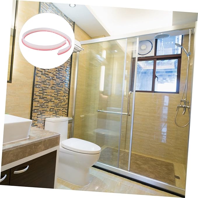 LIFKOME 1pc Bendable Bathroom Strip for Dry Wet Separation Easy to Install Water Barrier for Shower Sink and Toilet Water Baffle for Clean Spaces - Image 7