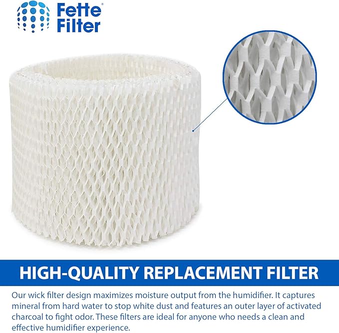 2-Pack Wick Filters Compatible with Kaz Vicks WF2 Vicks V3100 V3500N V3500 V3700 V3800 V3900 Kaz 3020 Sunbeam 1118 Series Honeywell HCM-350 HCM-630 HCM-300T Relion WA-8D Enviracaire ECM-500 - Image 3