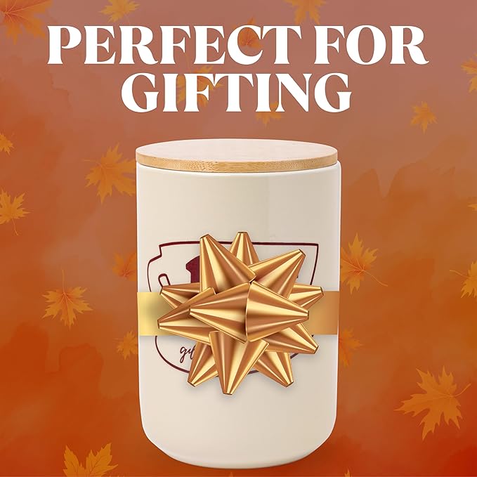 Silver Buffalo Gilmore Girls Wax Resist Ceramic Cookie Jar with Bamboo Lid Featuring Luke’s Cafe Logo, 5” x 5” x 6.5” - Image 7