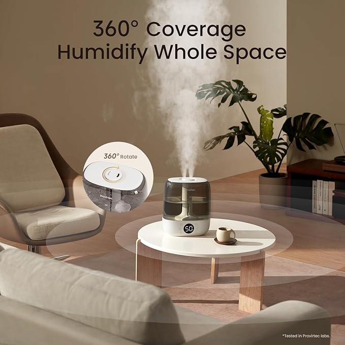 6L Self-Cleaning Humidifier for Large Room, CleanCare Warm & Cool Mist, No-Leak Design & Top Fill, 60 Hour Runtime, Quiet Ultrasonic Auto Mode with Remote Control for Bedroom & Home - Image 6