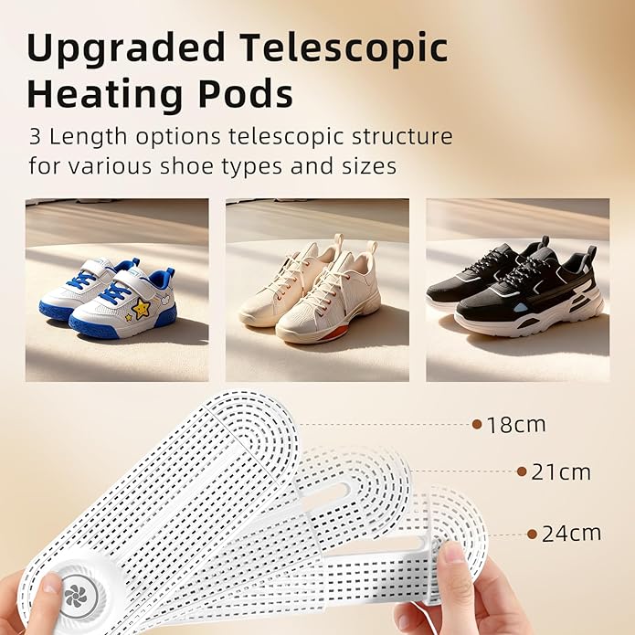 Electric Boot Dryer, Shoe Warmer with IC Controller, Footwear Travel Dryers Silent with 3/6/9 Hours Timer - Image 5