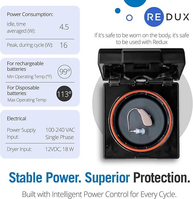 Pro Link Hearing Aid Dryer Dehumidifier - Mobile App Controlled Professional Vacuum Drying for Rechargeable Hearing Aids, Earbuds & Cochlear Implants, Removes Moisture & Dust, Easy to use - Image 3