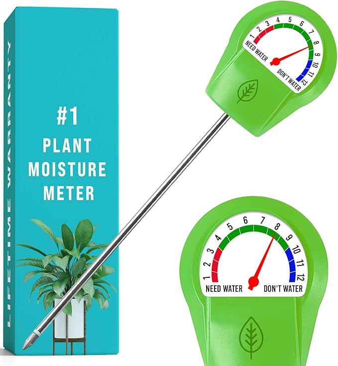 GROWIT Plant Moisture Meter - Accurately Tells You When to Water Your Plants - No Battery Needed by Craft911byLIME