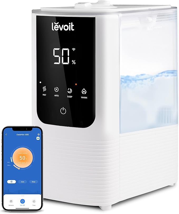 LEVOIT Superior 6000S Smart Evaporative Humidifiers for Home Whole House up to 3000ft² & Humidifiers for Bedroom Home - Image 5
