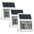 Digital Indoor Thermometer & Hygrometer, Light Powered (No Rechargeable Batteries Runs Only on Real-time Light Exposure) Solar Indoor Temperature and Humidity Monitor, Humidity Gauge by BaldrInc