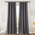NICETOWN Grey Blackout Curtains 108 inches Long for Living Room, Pinch Pleated Room Darkening Noise Reducing Thermal Extra Long Drapes Window Treatment for Bedroom, W52 x L108, 2 Panels by NICETOWN