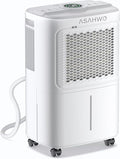 2500 Sq.Ft Dehumidifier for Basement Home, ASAHWo 34 Pints Dehumidifier with Drain Hose, Quiet Portable Dehumidifiers for Bathroom Large Room, Bedroom, Auto Defrost,Smart Humidity Control,24H Timer by Unknown