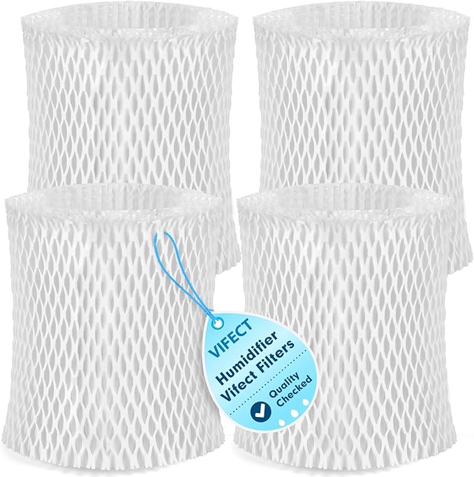 4 Pack Humidifier Wicking Replacement Filter Compatible with Canopy Bedside and Nursery Humidifier, Wood Pulp & Paper Filter by Unknown