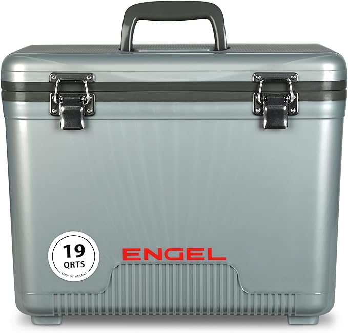 Engel 19qt Leak-Proof, Air Tight, Drybox Cooler and Small Hard Shell Lunchbox for Men and Women by ENGEL