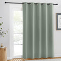 NICETOWN Blackout Sage Green Curtain for Windows 84 inch Long - Thermal Insulated Solid Grommet Room Darkening Drape Sound Reducing for Bedroom/Living Room (1 Panel, W66 x L84) by NICETOWN