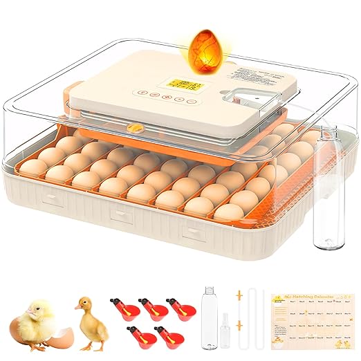 56 Egg Incubator for Hatching Eggs, Egg Incubators with Automatic Egg Turning, Temperature and Humidity Control, Egg Candler, Automatic Water Bottle Refill, Incubator for Chicken, Ducks, Goose by APODESS