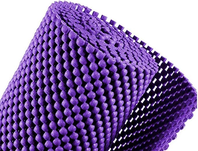 Shelf Liner Drawer Liner Non-Slip Mat Shelves Liners 12" X6.5’ Grid Pattern PVC Non-Adhesive Grip Liner Anti-Slip Mat for Kitchen Cabinets Wire Shelving Pantry Dresser Refrigerator (Purple) - Image 5