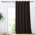 NICETOWN Sliding Door Curtains, Wide Thermal Blackout Patio Door Curtain Panel, Toffee Brown, W70 x L95, Sliding Door Drapes/Draperies with Grommet Top by NICETOWN