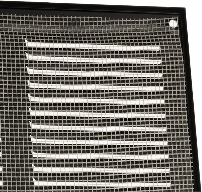 14x4 inch (Duct Opening) Vent Cover - Black Ventilation Covers for Wall and Ceiling - Metal Return Grille - HVAC AC Air Vents Register for Indoor and Outdoor Use with Mesh - Image 6