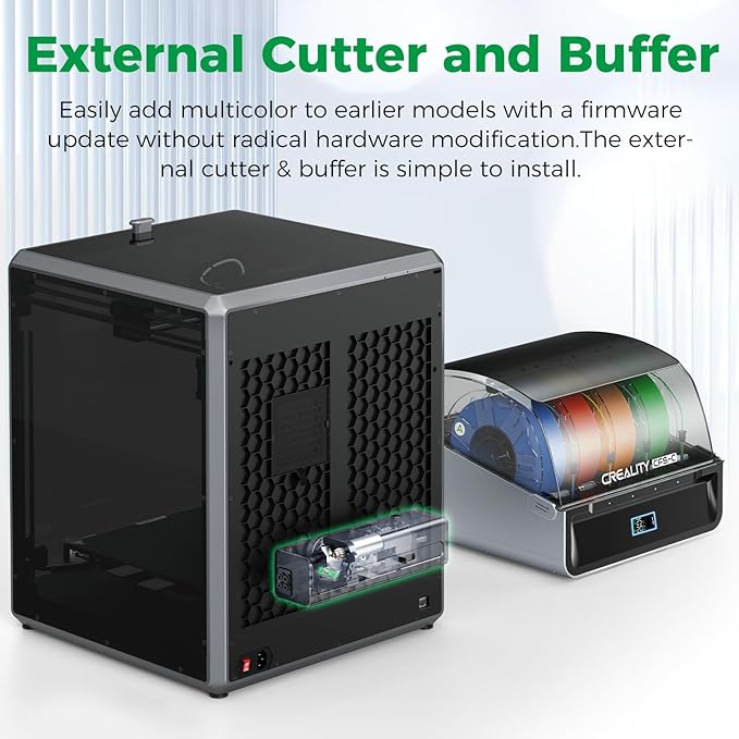 Official CREALITY CFS-C, Multi-Color Smart Filament System for K1 Series 2025/K1 Max 2025/K1C 2025/K1 Max/K1C/K1/K1 SE, 3D Printing, RFID Auto-Loading,External Cutter,Filament Runout &Tangle Detection - Image 3