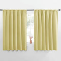 NICETOWN Blackout Curtains for Bedroom, Blackout Curtain Panels, Paler Yellow, 1 Pair, 70 by 63-inch, Window Treatment Energy Saving Thermal Insulated Solid Rod Pocket Blackout Drapes/Draperies by NICETOWN