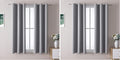 ChrisDowa Grommet Blackout Curtains for Bedroom and Living Room - 2 Panels Set Thermal Insulated Room Darkening Curtains (Light Grey, 42W x 63L) (Pack of 2) by ChrisDowa