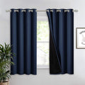 NICETOWN 100% Blackout Curtain Panel, Thermal Insulated Black Liner Curtain for Nursery Room, Noise Reducing and Cold Blocking Drape for Windows (Navy, 1 PC, 52-inch Wide by 63-inch Long) by NICETOWN