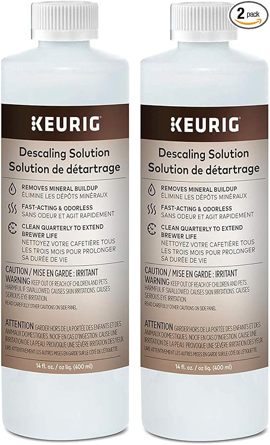 Keurig Descaling Solution Brewer Cleaner, Includes 28 oz. Descaling Solution, Compatible with Keurig Classic/1.0 & 2.0 K-Cup Pod Coffee Makers (28 Oz) by Unknown