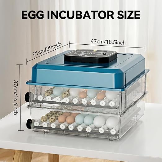 Incubators for Hatching Eggs, 136 Eggs Incubator Digital Poultry Hatcher with Auto Egg Turning, Temp & Humidity Display, 5 Modes, Day Counter & Egg Candler for Chicken/Duck/Goose/Quail - Image 2