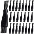 24pcs Men's Electric Shavers Cleaning Brush Double-Sided Shavers Brush Hair Brush Cleaner Tool Tiny Multi-Function Beard Brush Kit (Black) by LinMei