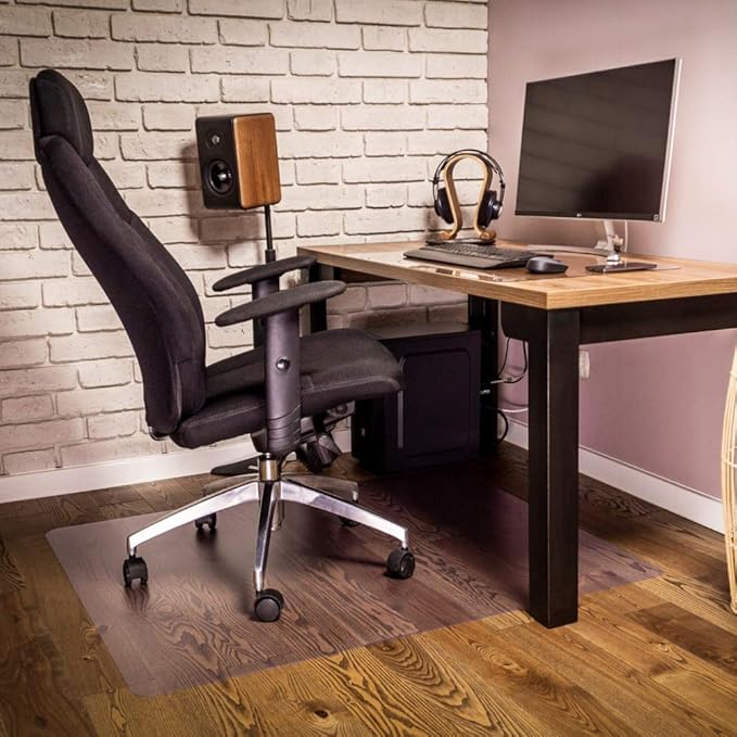 NECAUX Custom 39.4 x 94.5 Inch Frosted Wood Grain Table Pad Protector, 1.5mm Thick Transparent Non-Slip Dining & Conference Table Cover - Image 9