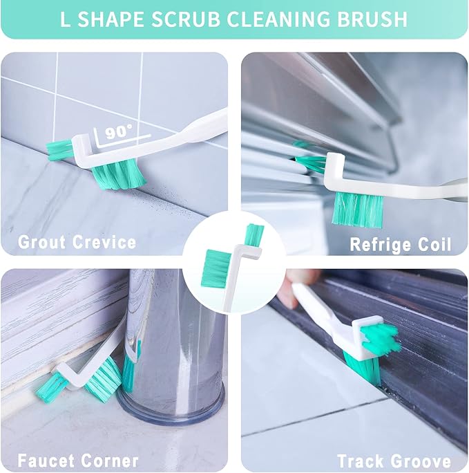 Small Cleaning Brush Tight Spaces, 8pcs Crevice Cleaning Brushes Tool for Household Use, Tiny Cleaning Brush Mini Parts Humidifier Toaster - Image 4