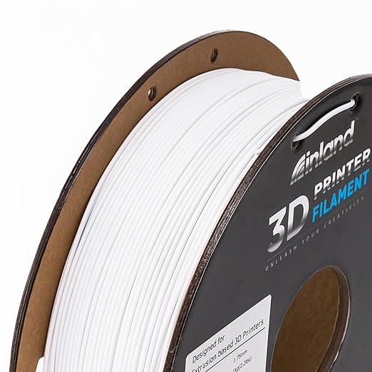 INLAND Micro Center PLA+ 3D Printing Filament 1.75mm - PLA Pro Dimensional Accuracy +/- 0.03 mm - 1kg Cardboard Spool (2.2 lbs) (2 Pack Black & White, 1.75mm) - Image 4
