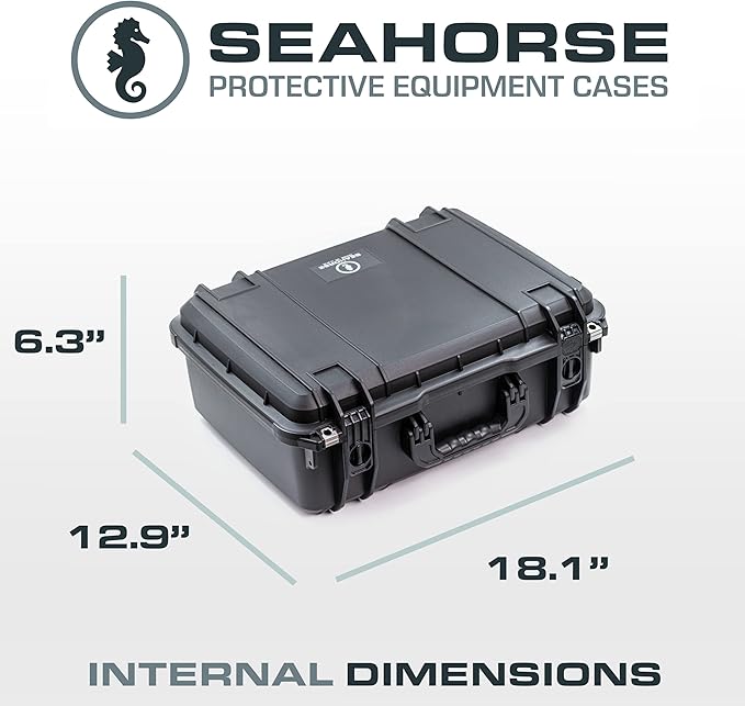 Seahorse 720 Heavy Duty Protective Dry Box Case Without Foam - TSA Approved/Mil Spec / IP67 Waterproof/USA Made for Cameras, Firearms, Motorcycles, Laptops, Consoles, VR, Drones - Image 2
