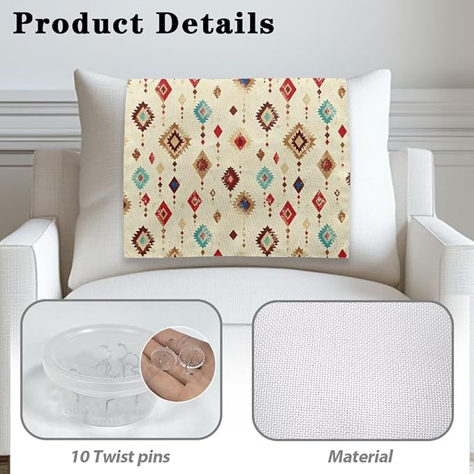 Aztec Pattern Head Rest Cover for Recliner Removable Washable Couch Covers Easy to Install Sofa Recliner Protector Print Furniture Protector - Image 4